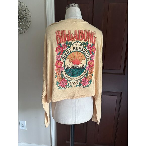 2 awesome funky mix and match pieces Billabong L/S tshirt and colorful kimono ja - Picture 3 of 8